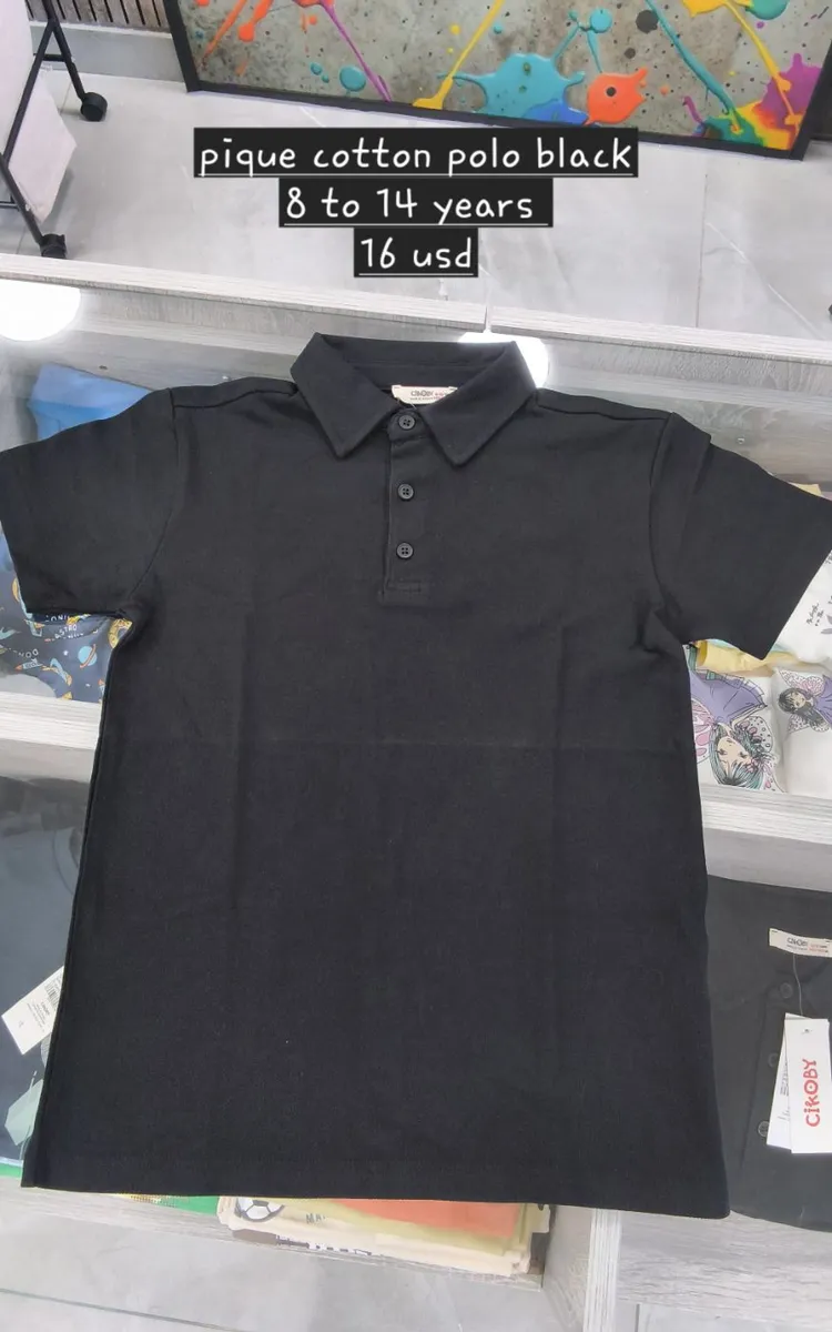 Pique cotton polo