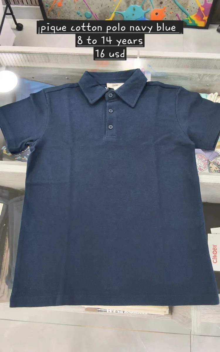 Pique cotton polo